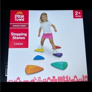 Kids Colored Surface Stepping Stones, 6 count
